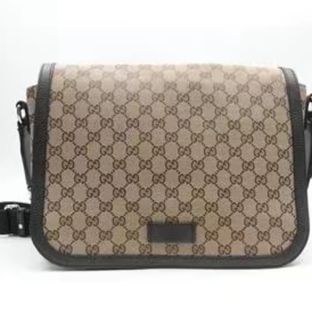 Gucci gg monogram messenger bag